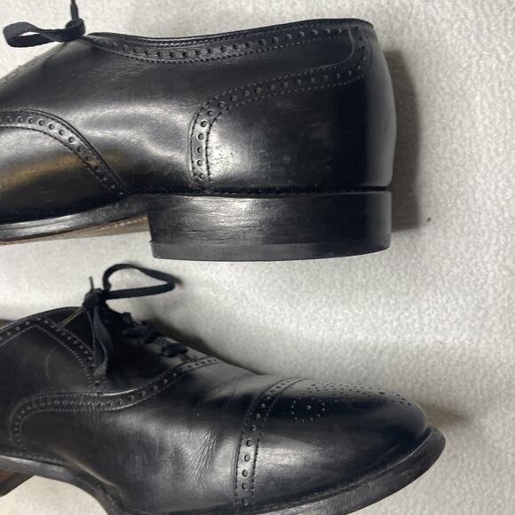 Allen Edmonds Yorktown 10985 Black Leather Cap Toe Dress Shoes Men\'s Size 11.5 D main image 5